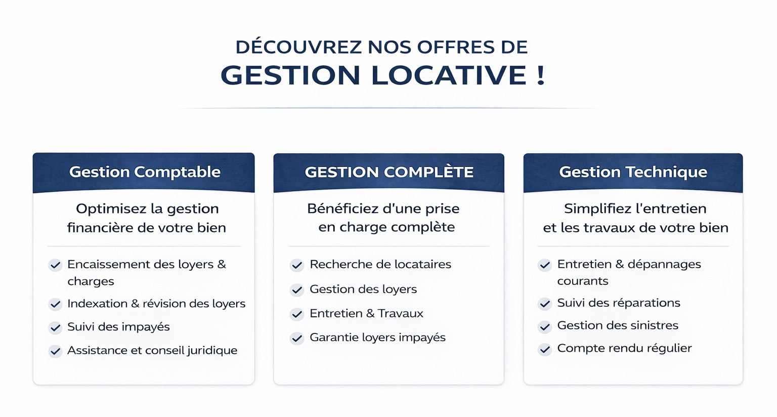 D&eacute;couvrez nos 3 offres sur mesure correspondant &agrave; vos besoins r&eacute;els.